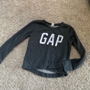 👕 GAPFit Long Sleeve Gray Logo Tee – Size XXL